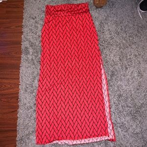 Charlotte Russe Print Maxi Skirt
